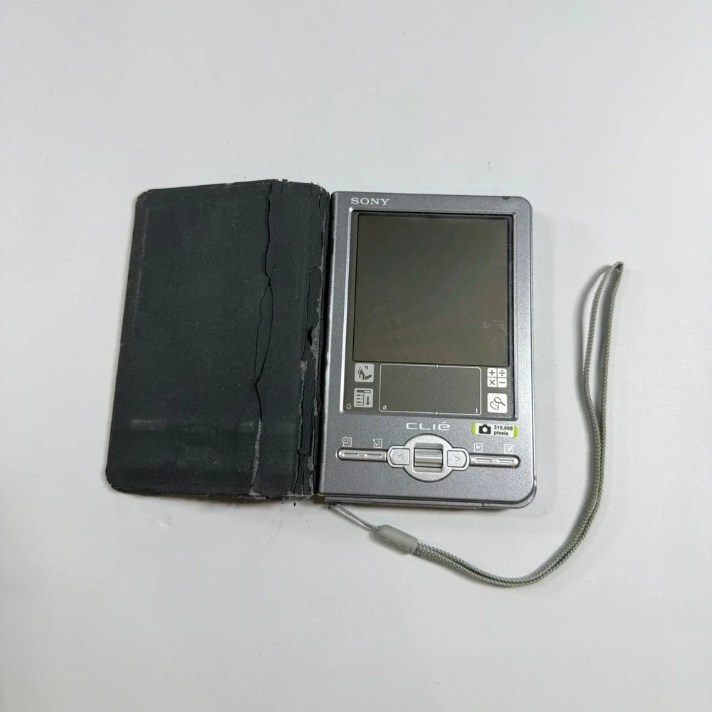 VTG Sony Clie PEG-TJ27 PDA Personal Organizer Handheld Camera Y2K Tech Untested